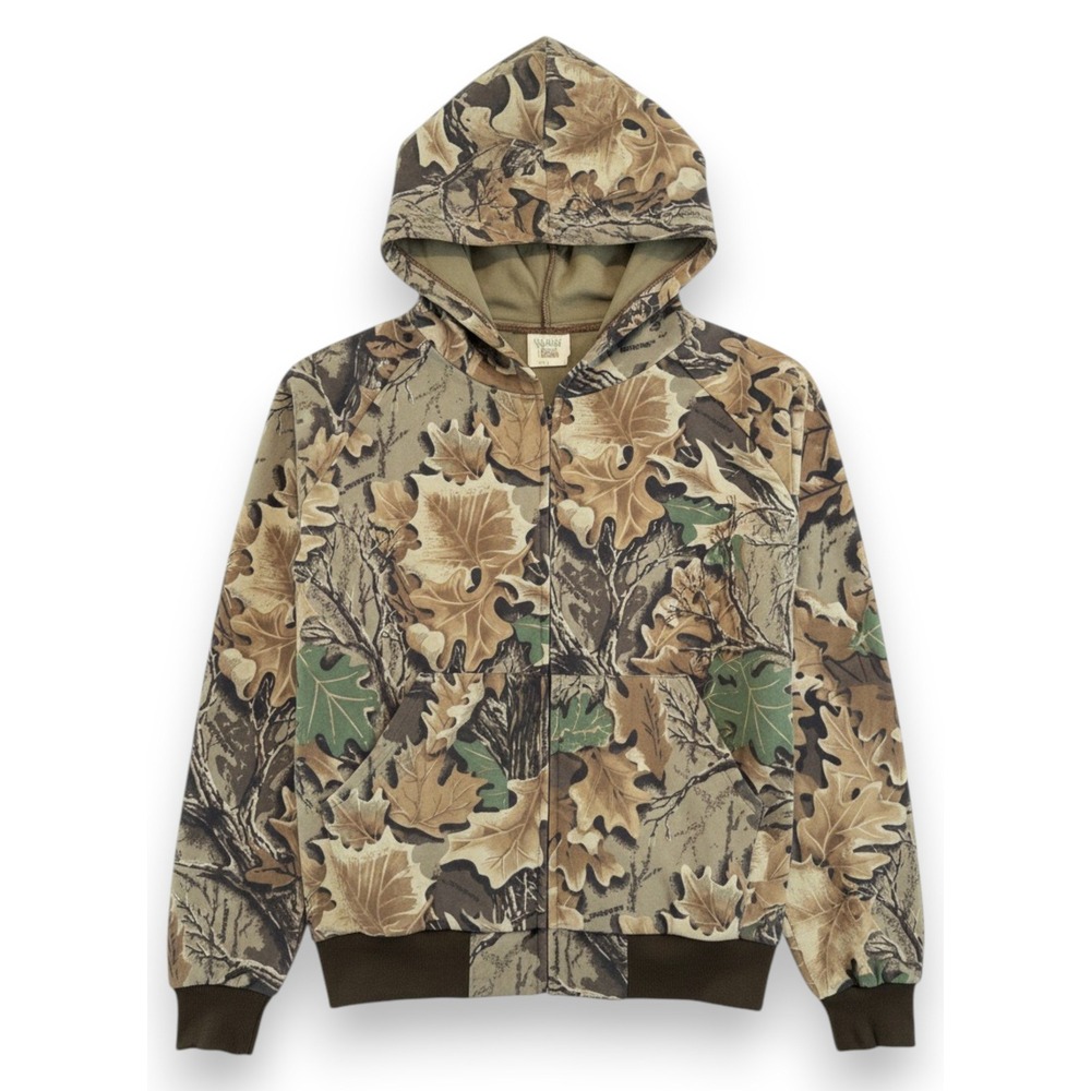 Vintage Y2K Westark Camo Jacket Mens 2XL Full Zip Hoodie Advantage Print Utility